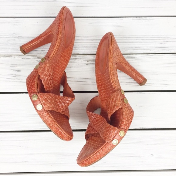 BCBGMaxAzria Nicasia Woven Leather Sandals 7.5 - Picture 4 of 7